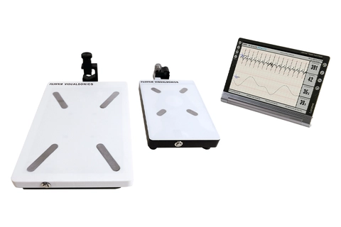 Animal platforms with monitor on a white background